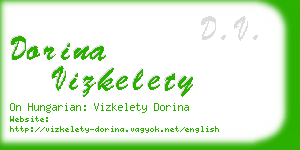 dorina vizkelety business card